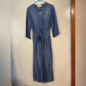 Cloth & Stone Blue Wide Leg Jumpsuit